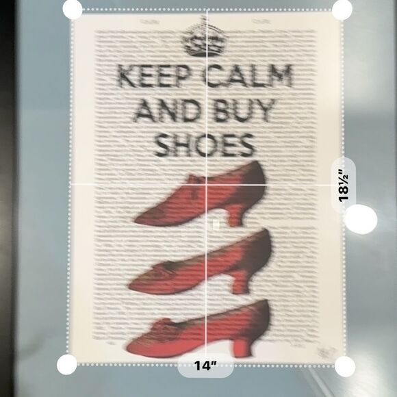 Fab Funky | keep calm and buy shoes girls room framed print - Picture 6 of 8